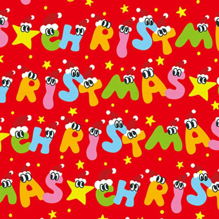 【送料無料】HEIKO クリスマス包装紙 半才「アルファベットスター」50枚 クリスマス ラッピングペーパー