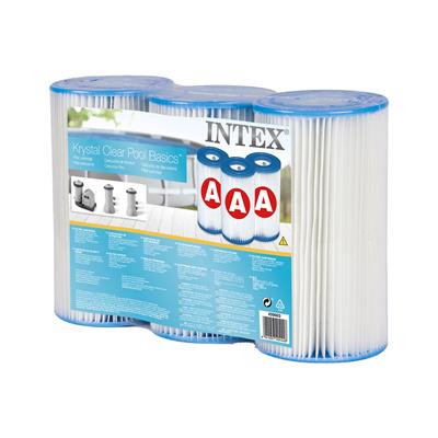 送料無料【3個セット】INTEX 浄化ポンプ用フィルターカートリッジ【A】　3個セット　インテックス