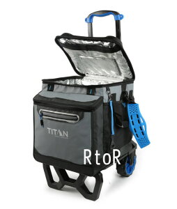 TITAN DEEP FREEZE BY ARCTIC ZONE クーラーバッグ キャリーカート付き 折り畳み式クーラーバック/折りたたみ/ソフトタイプ/ブルー通販格安セール情報 楽天 通販