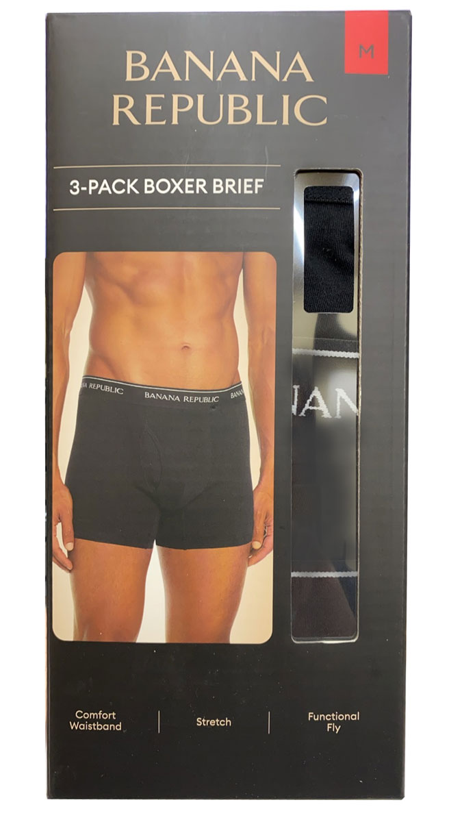 【メール便無料】BANANA REPUBLIC / メンズ ボクサーパンツ 3枚セット Mサイズ　ブリーフ/下着/バナナ・リパブリック/男性