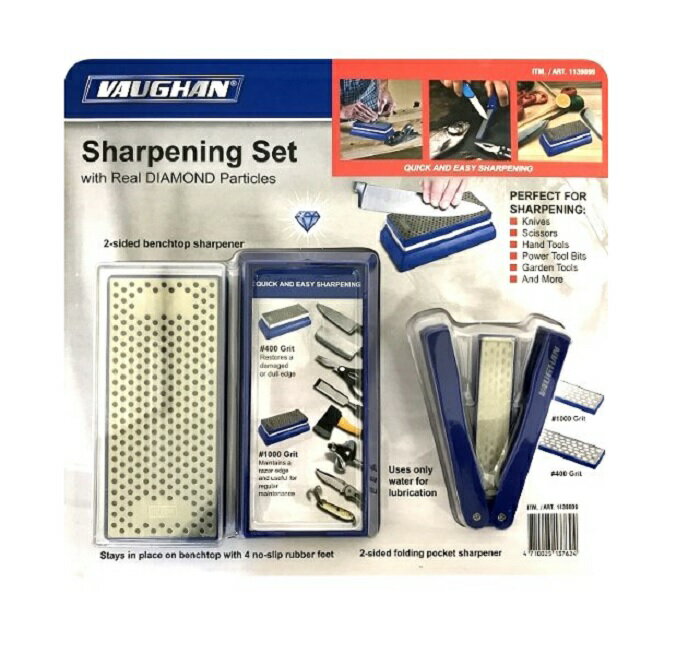 【送料無料】VAUGHAN Sharpening Set　包丁研ぎ器セット　刃物研ぎ器/シャープナー