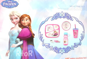 【Zak!DesignsMealtimeSet】FROZENアナと雪の女王キッズ用食器セット+ドリンクボトル6ピースセットベビー/キッズ用食器セット/ランチ/ディナー/水筒