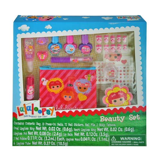 【送料無料】 ララルプシー【Beauty Set ビューティセット】ネイル/ネイルシール/つけ爪/リップグロス/リップバーム/リング/ミニポーチ/キッズ用メイクセット/キッズコスメ/正規ライセンス品