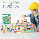 【送料無料】JADORE 木製 カラフル 積み木セット 100ピース入り ジャドール/つみき/100個/ケース付き/ウッドブロック