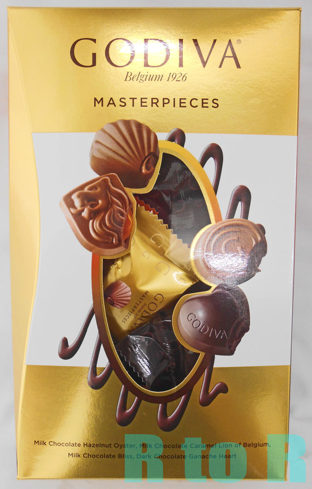 【送料無料】【4種類入り】ゴディバ　【マスターピース シェアリングパック】　360g （44〜45粒入り）　ギフトチョコレート　アソート　GODIVA　箱入り