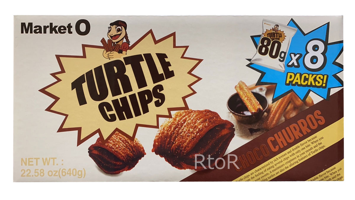 【送料無料】【ケース販売】ORION タートルチップス チョコチュロス味 8個セット コブックチップ/コブク/韓国のサムネイル