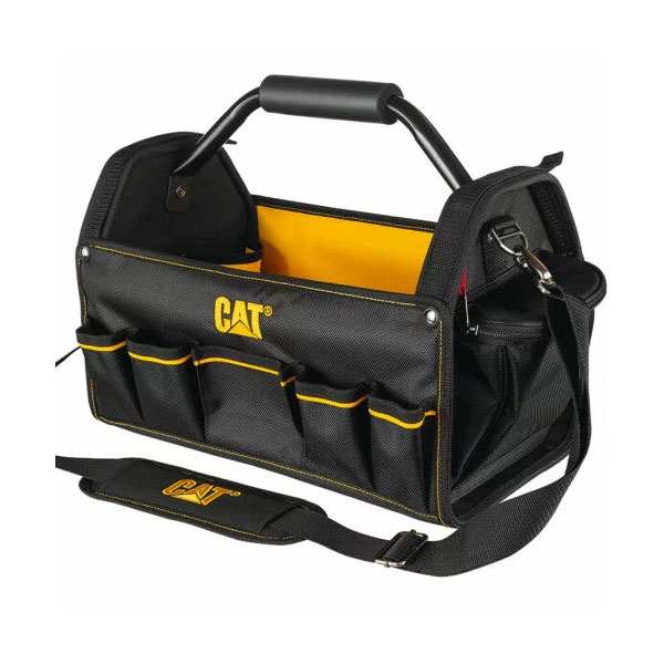 【送料無料】CAT 17インチ ツールバック Pro Tool Tote ブラック/工具入れ/トートバッグ/ショルダー付き/収納/ツールボックス/キャタピラー