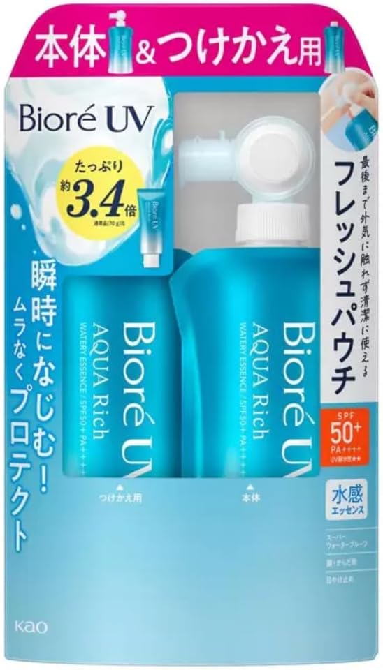 楽天市場】ビオレuv アクアリッチウォータリーエッセンス spf50＋の通販