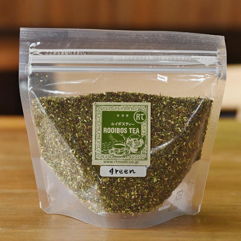 グリーン ・ ルイボスティー （茶葉 100g 簡易タイプ） | ルイボスティ ルイボス茶 ルイボス 最高級 最高等級 オーガニック プレミア 100g 有機 無農薬 リーフ ノンカフェイン カフェインレス カフェイン ギフト 高品質 お茶 茶 茶葉 緑 プレミアショート ショート 通販