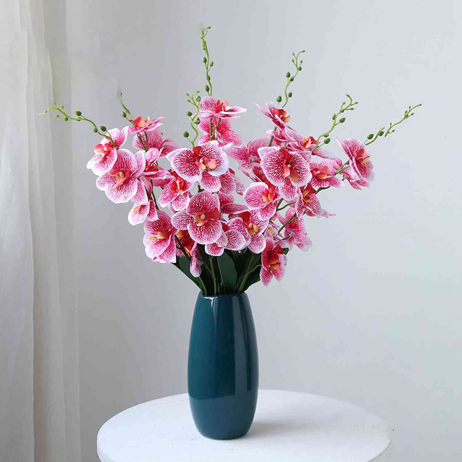 北欧 ins風 造花セット 花瓶付 置物 インテリア 68cm おしゃれ プレゼント リビング 玄関 レッド ダイニング 誕生日 ギフト テーブルセンターピース フラワー 造花 アレンジメント 喫茶店