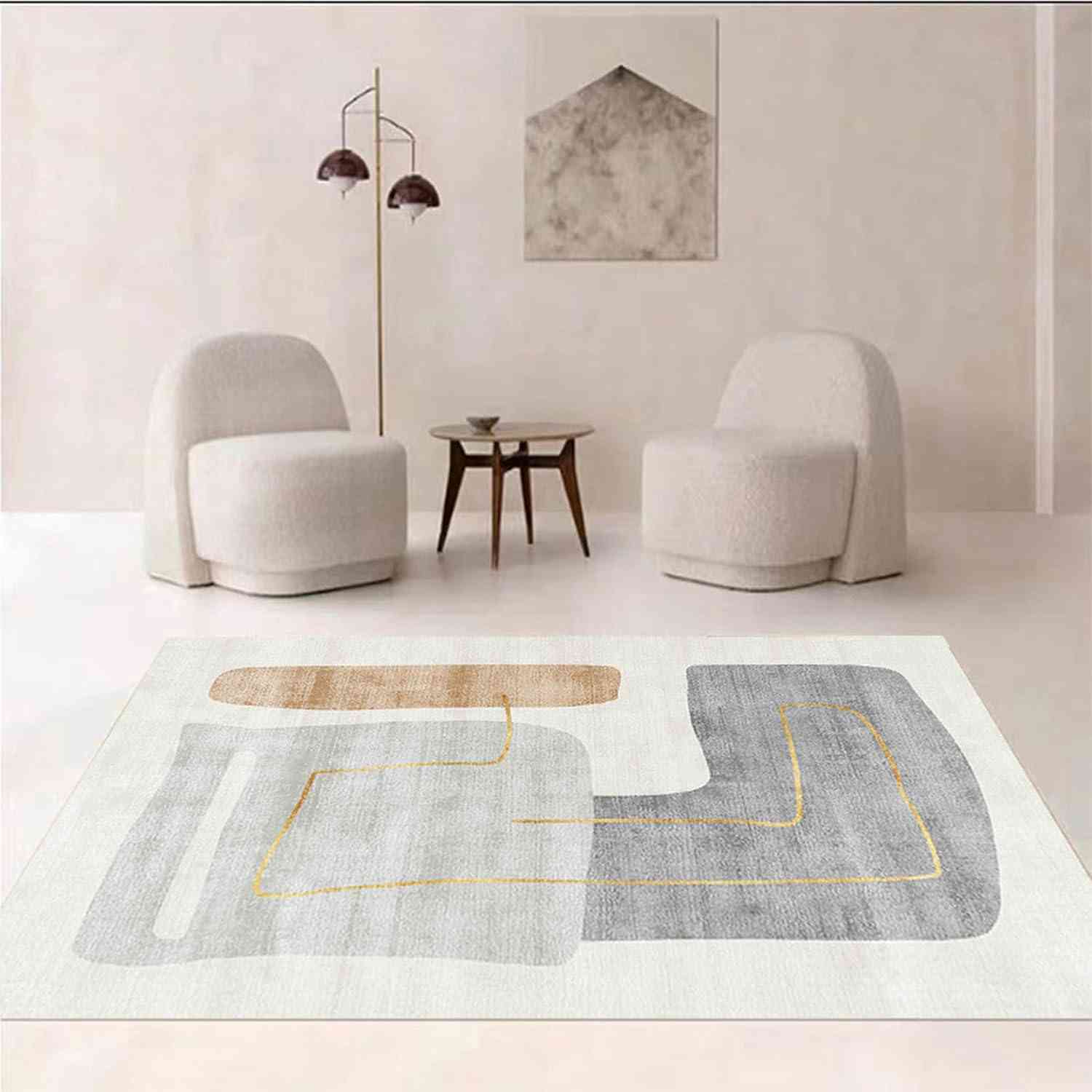 ラグマット カーペット ラグ 韓国 インテリア オリエンタル 幾何学 花柄2 モダン 室内マット 玄関 160C..