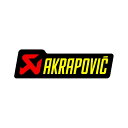 AKRAPOVIC (アクラポビッチ) 耐熱サイレンサーステッカー 100x29mm アルミ P-HST12AL