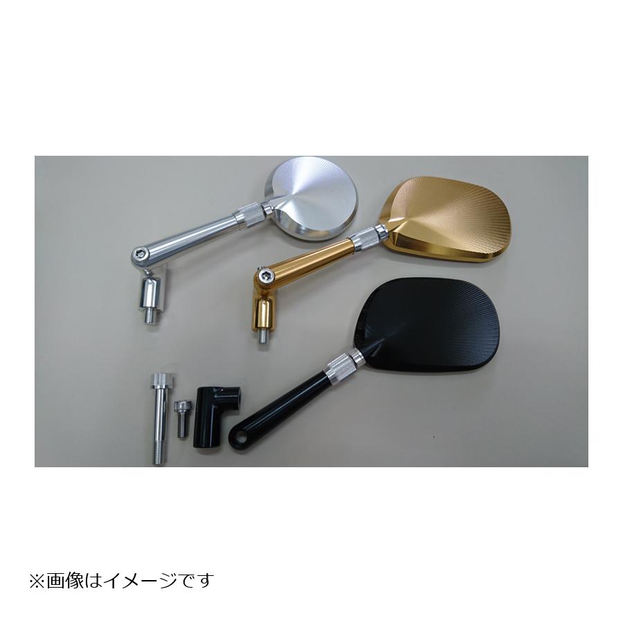 アントライオン ビレットミラー丸型/正ネジ ブラック 可変タイプ/ロングマウント 29500-BK-L