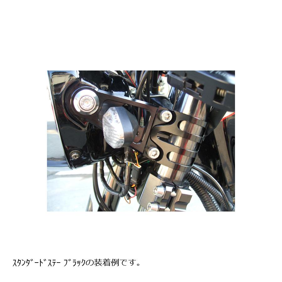 アントライオン ビレットライトステー倒立フォーク用Φ51 ブラック/ロングステー 30...