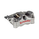 brembo (ブレンボ) STYLEMA ラジアル モノブロック 4P キャリパー チタニウムアルマイト レッドロゴ 右 Φ30 取付ピッチ:100mm 120.D020.20