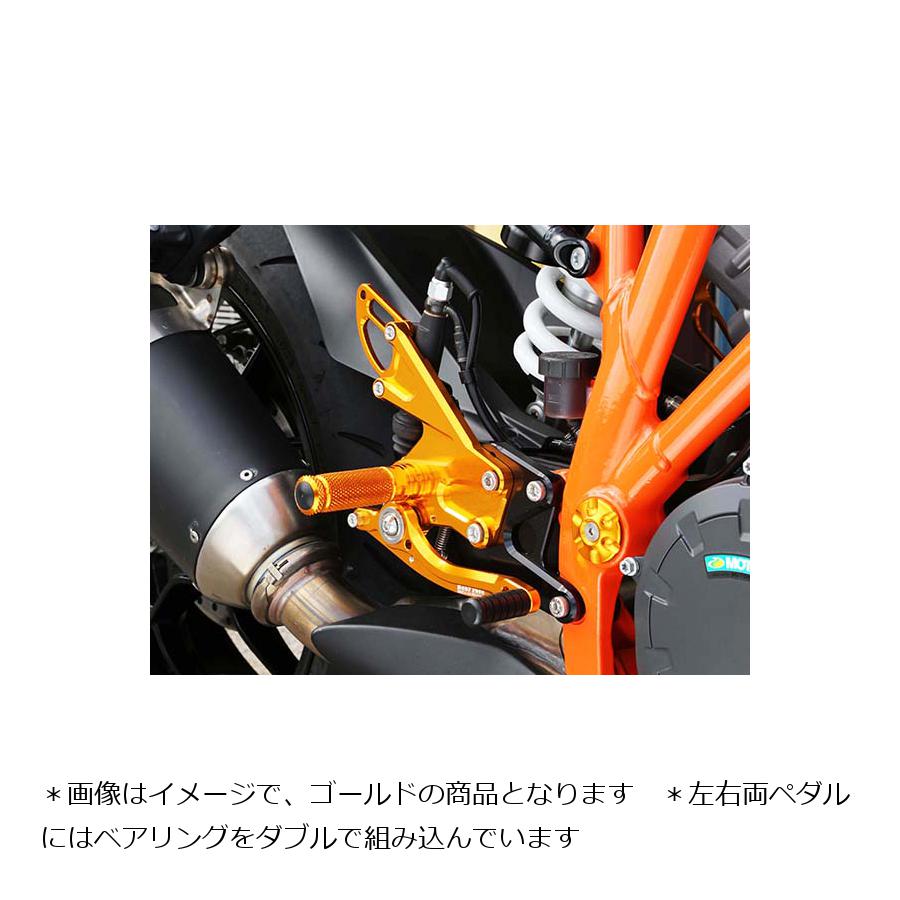 BABY FACE (ベビーフェイス) バックステップ 6ポジション 正チェンジ アルミ ブラック 1290 SUPER DUKE [スーパーデューク R] 002-KT008BK 002-KT008BK