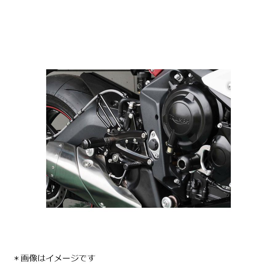 BABY FACE (ベビーフェイス) バックステップ STREET TRIPLE675 ストリートトリプル ABS 6ポジション 正/逆チェンジ可能 ブラック 002-T006BK