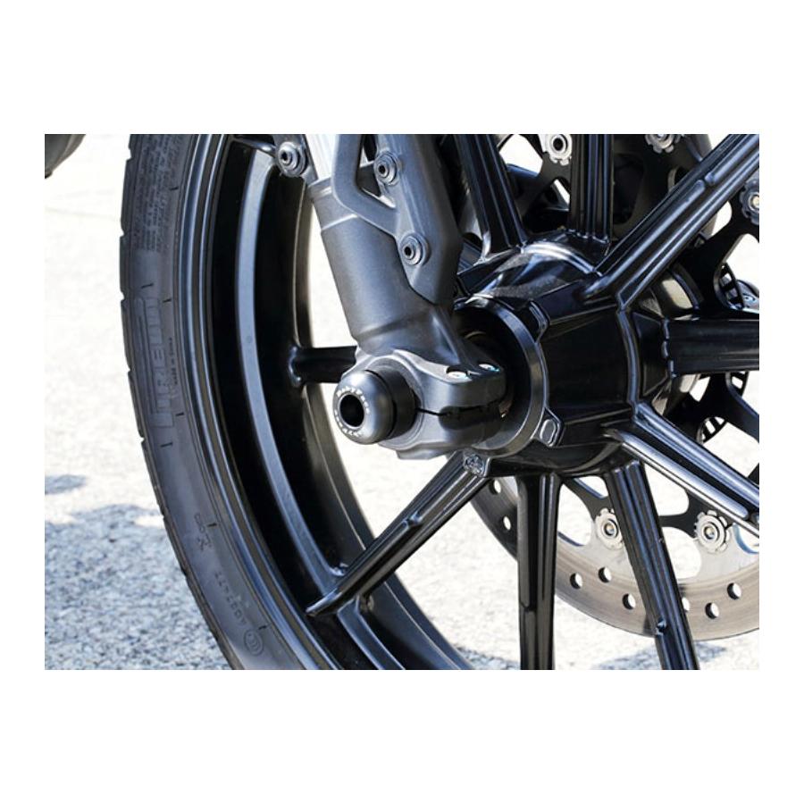 BABY FACE (ベビーフェイス) アクスルプロテクター ジュラコン樹脂 ブラック Scrambler スクランブラー 006-AD010