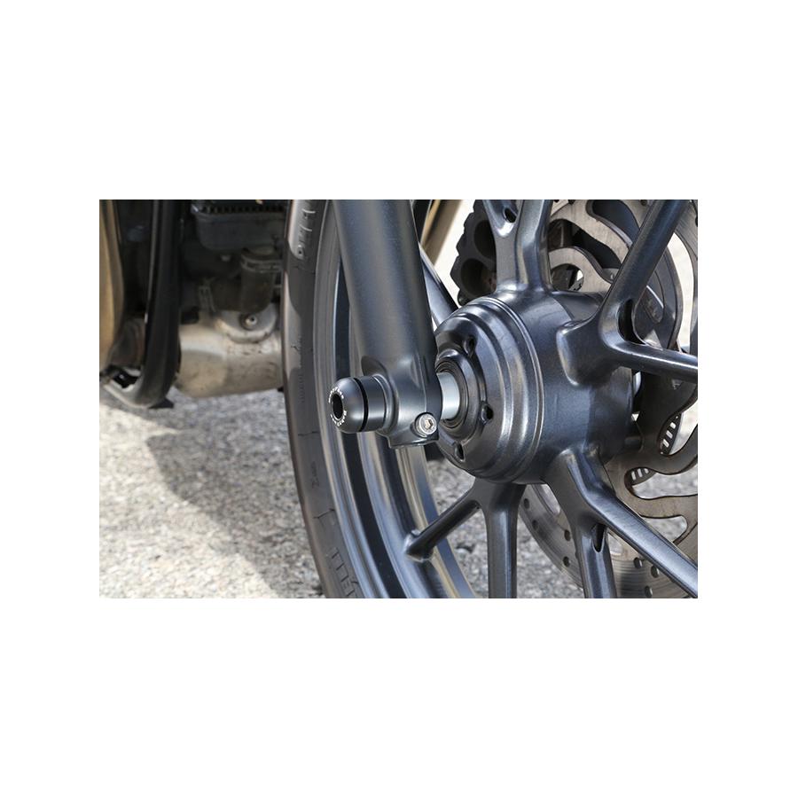 BABY FACE (ベビーフェイス) アクスルプロテクター フロント TRIUMPH BONNEVILLE ボンネビル STREETTWIN ストリートツイン 006-AT007