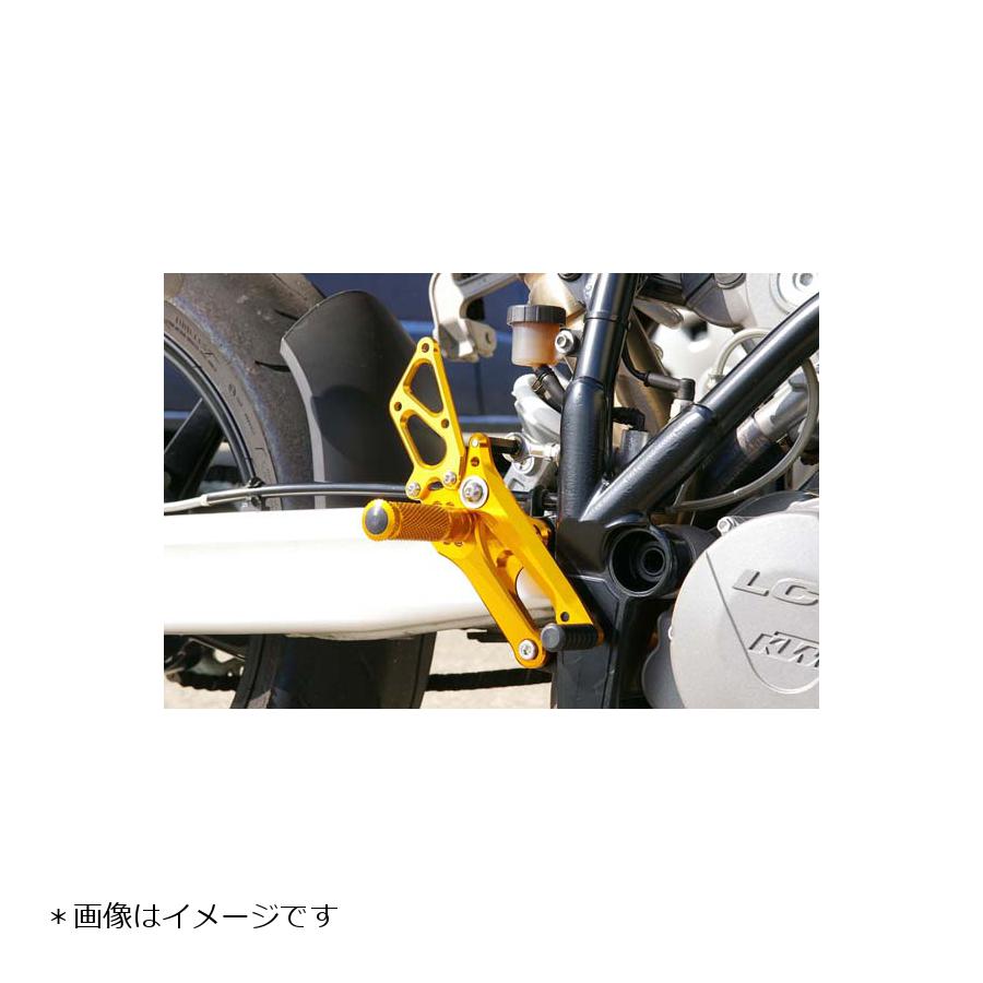 BABY FACE (ベビーフェイス) バックステップ 990SUPERDUKE R スーパーデュークR 7ポジション 正チェンジのみ アルミ ゴールド 002-KT001GD