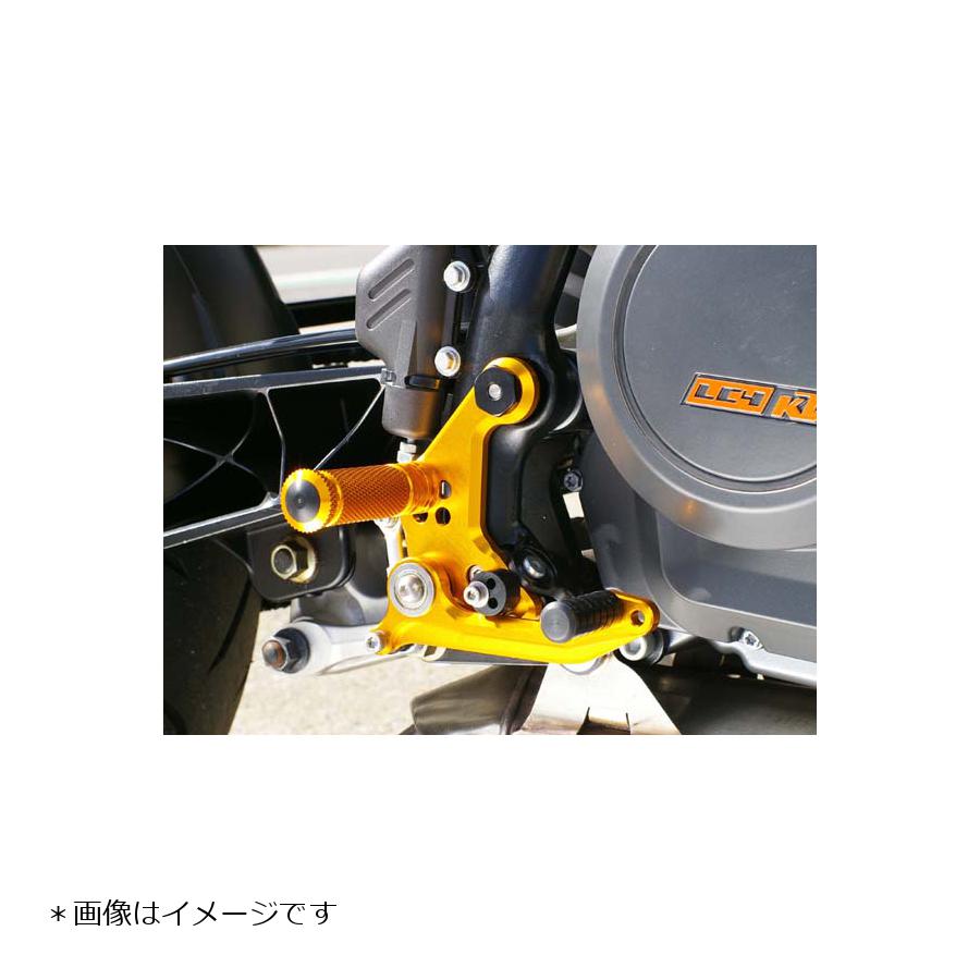 BABY FACE (ベビーフェイス) バックステップ 690DUKE デューク 4ポジション 正/逆チェンジ可能 アルミ ゴールド 002-KT004GD