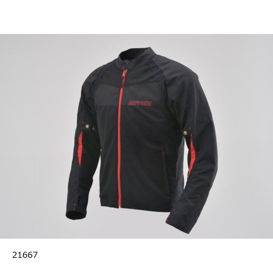 Daytona (デイトナ) HBJ-058 スポーツメッシュブラック レッド L