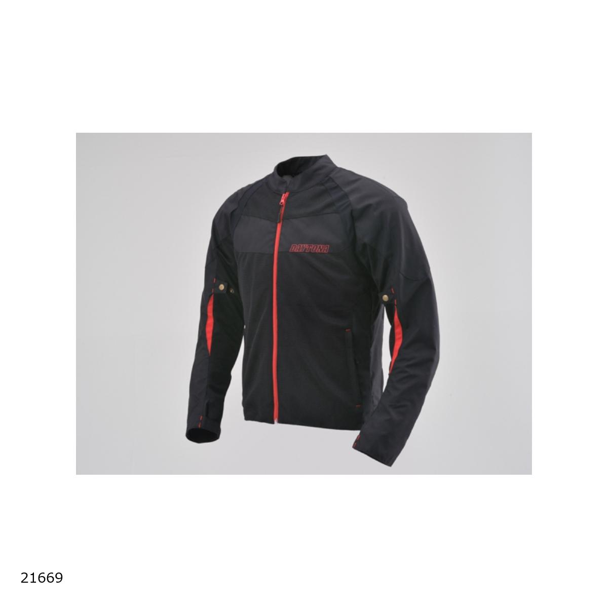 Rakuten - Daytona (デイトナ) HBJ-058 スポーツメッシュブラック レッド 2XL