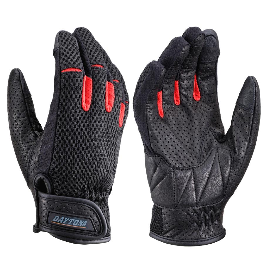 DAYTONA - デイトナ DG-001 フルメッシュスタンダードグローブ/レッド/XL 32259