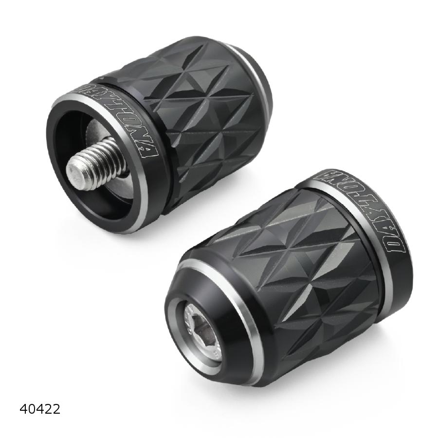 Daytona (デイトナ) PREMIUM ZONE ハンドルバーエンドプラグKIRIKO シルバー カワサキ8 40422