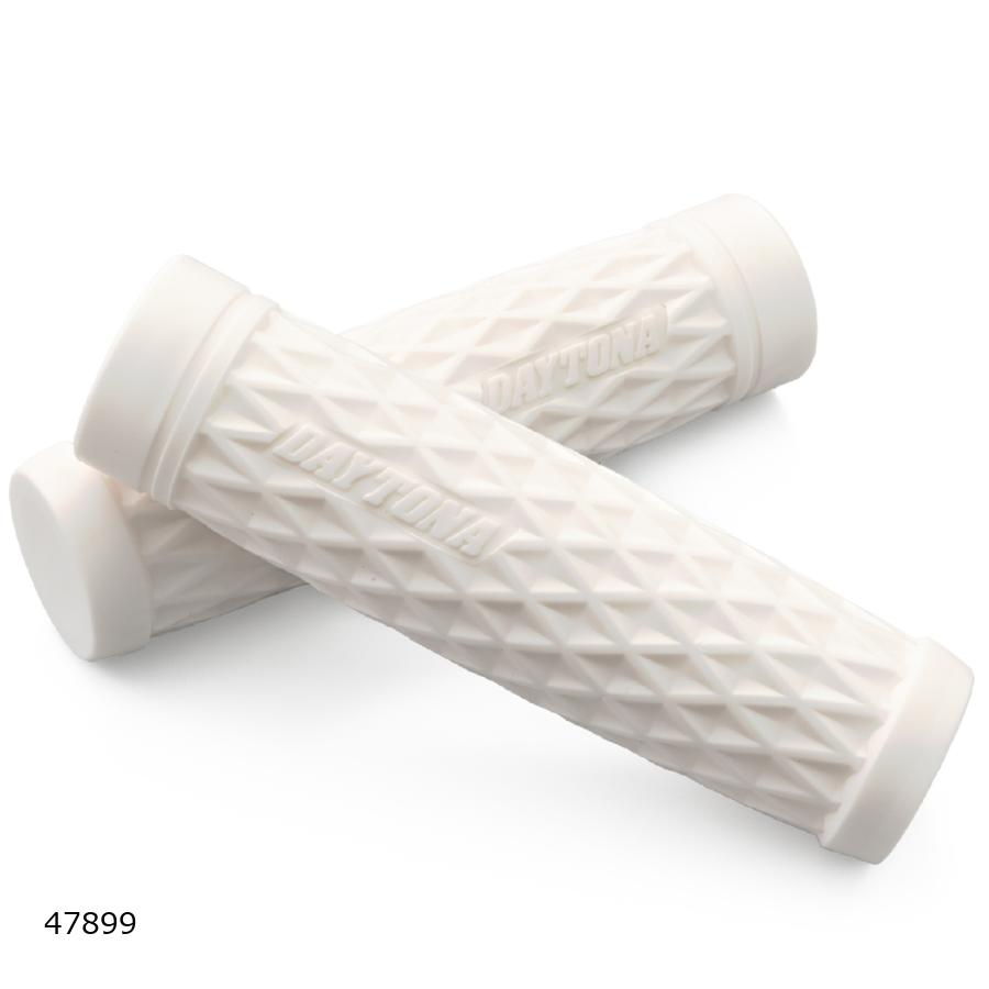 Daytona (デイトナ) グリップ GRIPPYGRIP-GRID25.4ホワイト 47899