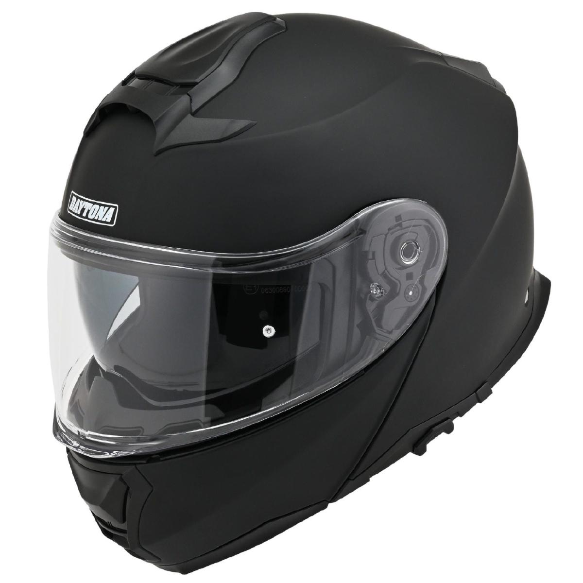メーカー名：デイトナメーカー品番：61129デイトナ(Daytona) バイク用 ヘルメット システム SG規格 高強度ABS フリップアップ ピンロックシート付属 インナーバイザー / スピーカーホール装備 DN-010BT マットブラック Mサイズ(57-58cm) 61129販売備考：キャンセル不可商品です。