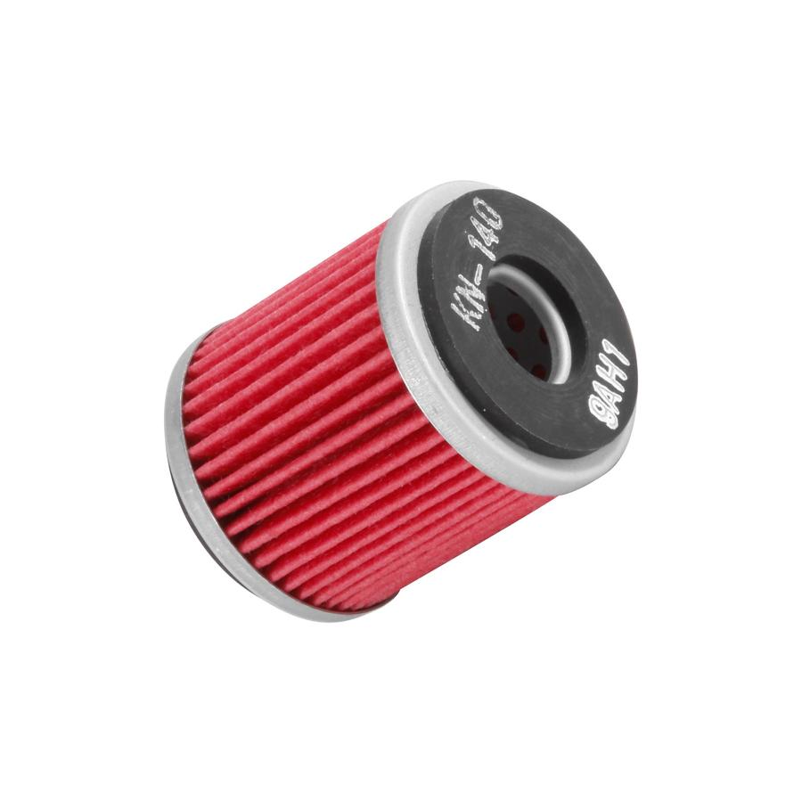 メーカー名：ケーアンドエヌメーカー品番：KN-140材質[素材]：セルローズサイズ：高さ：46mm、外径：38mm、内径：14mmタイプ：内蔵タイプ対応純正番号：*Yamaha：5D3134400000、5D3134400900備考：アンチバック機能 ：無し、バイパスバルブ機能：有り適応車両 ：ヤマハ K&N年式による商品説明・取扱注意事項 ：●外径 38mm×高さ 46mm商品概要等 ：実績の有るK&N製フィルターを使用したケーアンドエヌの高性能オイルフィルターです。優れた濾過性能とオイル流量を増やす事で、フィルターによる圧力損失を軽減させ、エンジン性能を向上させます。■濾過効果抵抗の少ないセルローズ材と耐熱性に優れた樹脂を染み込ませる事でエンジン内部を傷める10-20ミクロンの微粒ダストを除去します。プリーツ状に成形されたフィルターの間隔は濾過・流量の両面において最適化され、エンジンの防護・ロスの低減を実現しています。■プレッシャーリリーフバルブ万が一オイルフィルターが詰まってしまった場合にはリリーフバルブが作動し、過剰な油圧を逃します。■17mmナット(カートリッジタイプのみ)カートリッジタイプはケースの頂点に17mmのナットを設けており、特殊工具要らず。狭所での作業では特に作業性向上に繋がります。また、ワイヤーロック用のサービスホールが空いており、モータースポーツ等の過酷な状況下でも安心してご使用頂けます。■アンチバック機能エンジン停止時のオイルの逆流を防止し、給油切れによるドライスタートを防ぎます。素材にはラバーではなくシリコンを選定し、温度の上下によって作動性の変化を解消しています。