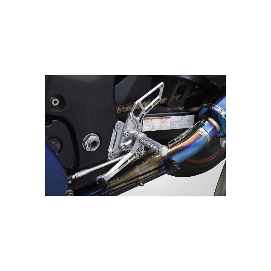 Kファクトリー (ケイファクトリー) NEW ライディングステップ メタリックシルバー GSX1300R for Race Use