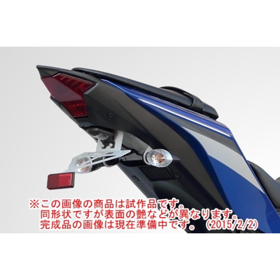 メーカー名：ケイファクトリーメーカー品番：344WZAR005Z適合情報：ヤマハ[YAMAHA] YZF-R25◆リヤ周りをスッキリ、スマートに！ ◆リヤ周りをスッキリとカスタマイズ。材質にはステンレスを採用しています ◆車両にはボルトオンで装着が可能 ◆ノーマルウィンカーも取付可能 ◆ナンバー灯：STD使用 ◆ウィンカー：STD使用 ◆リフレクター：STD使用 ◆令和3年4月1日から施行される、ナンバープレート表示に係わる新基準（ナンバープレートの角度が下向き15°〜上向き40°の範囲内）に対しまして、現行販売しております製品は範囲外となりますが、令和3年3月31日までに登録・検査・使用の届出がある車両は取付できます（4月1日以降も継続使用できます） ◆適合車種：YZF−R25（14-18）