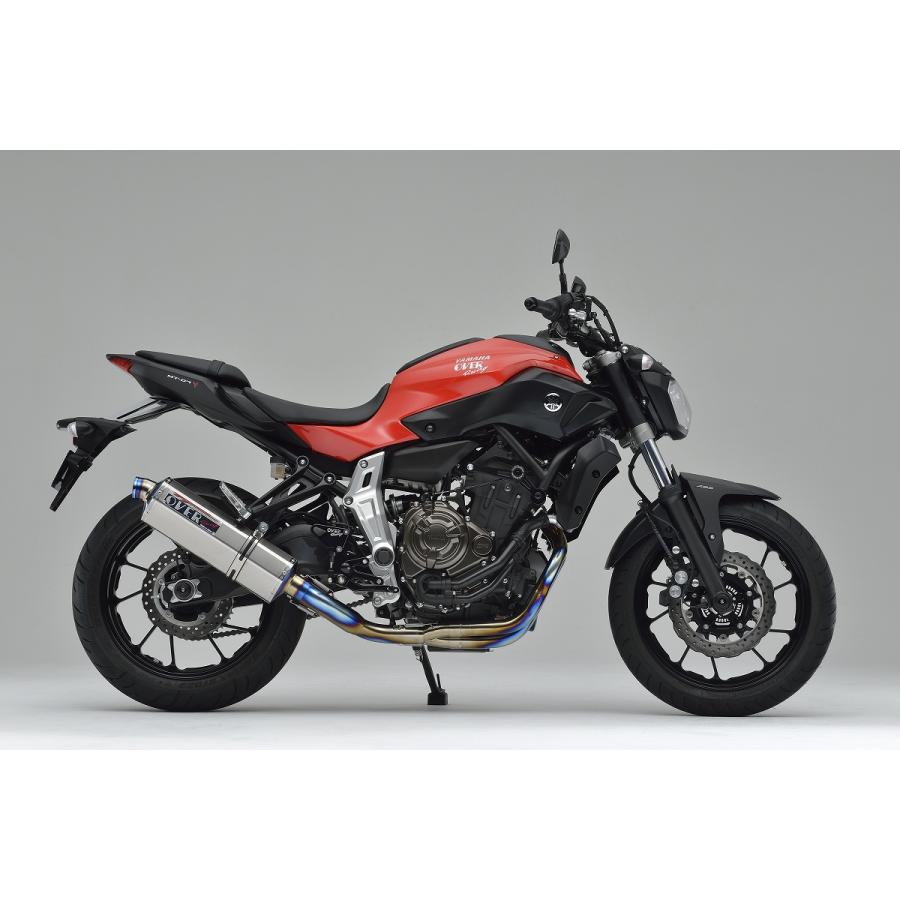 401 cc 〜750 cc  - OVER RACING(オーバーレーシング) TT-Formula フルチタンマフラー パイプ:チタン/サイレンサー:チタン MT-07 25-50-01 オーヴァーレーシング