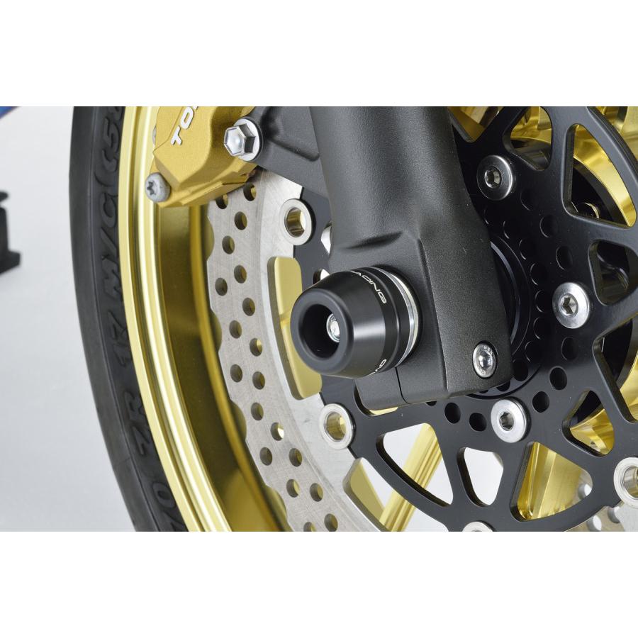 OVERRACING (オーバーレーシング) フロントアクスルスライダー アルミ削り出し取り付けベースブラケットアルマイト仕上げ ZRX1200 DAEG[ダエグ] 59-811-02