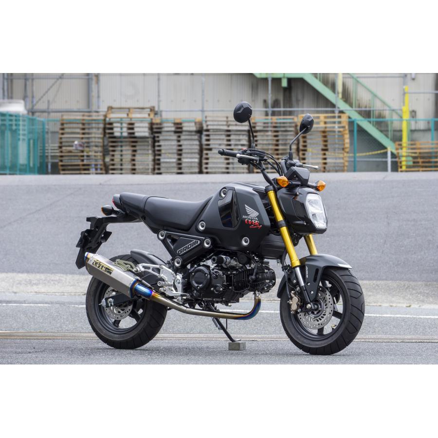 51 cc 〜125 cc  - OVER RACING (オーバーレーシング) フルエキゾーストマフラー TT-Formula RS フルチタン グロム GROM 16-223-05