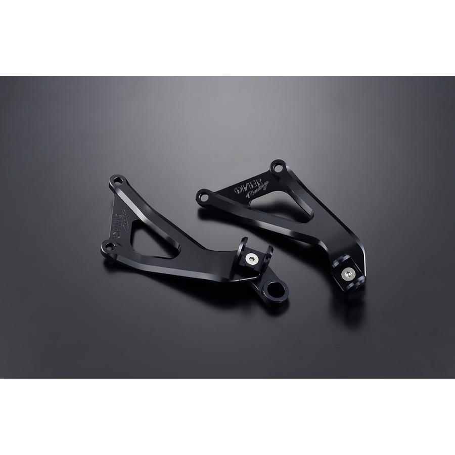 OVER RACING (オーバーレーシング) アルミビレットマフラーステー/タンデムステー ブラック Ninja ZX-2..