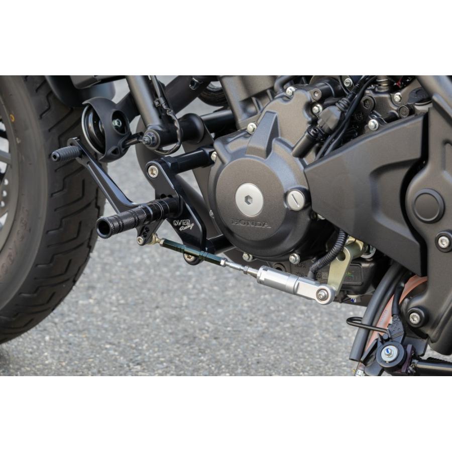 OVER RACING (オーバーレーシング) フォワードコントロールステップ 4P ブラック Rebel250(25)E-Clutch..