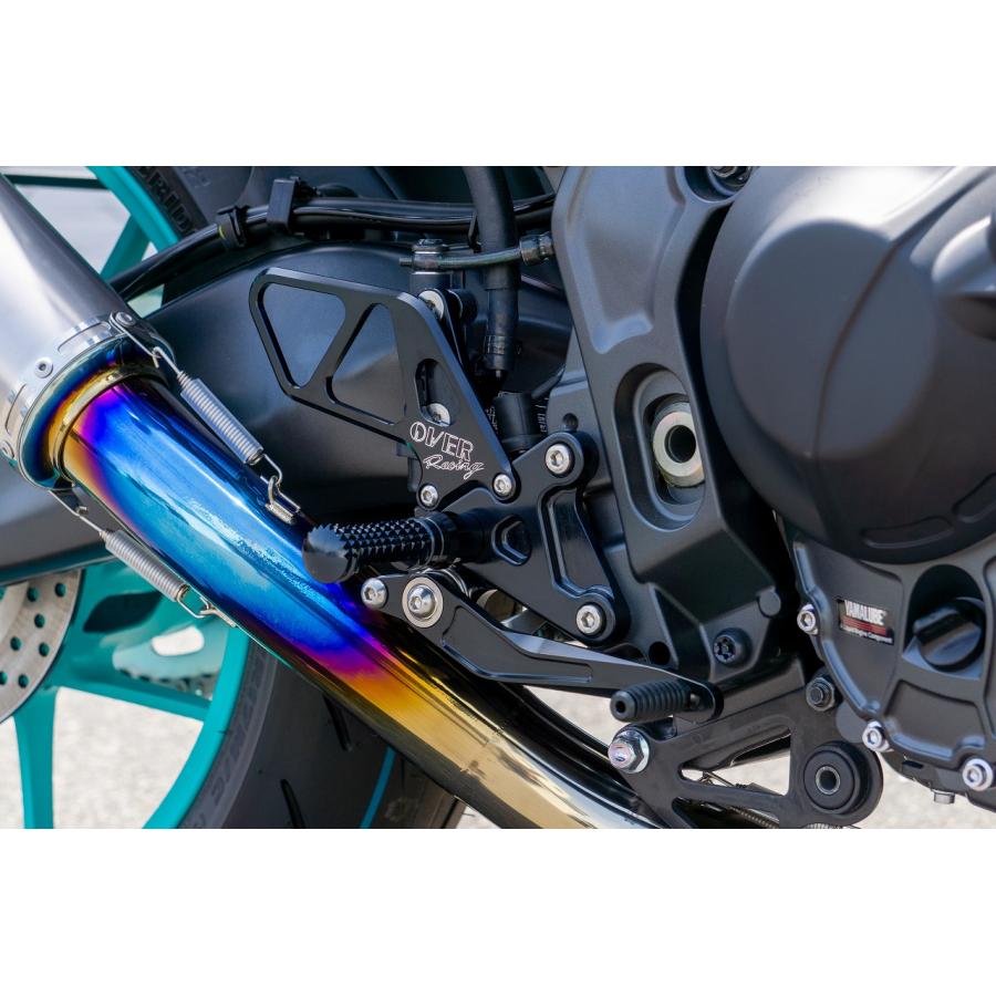 OVER RACING (オーバーレーシング) バックステップ 2by2ポジション ブラック MT-09 51-452-01B