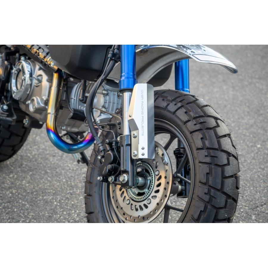 OVER RACING (オーバーレーシング) フォークガード シルバー GROM/Monkey125/Dax125 57-012-06