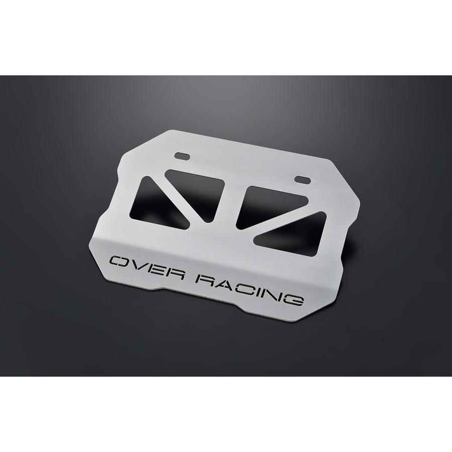 OVER RACING (オーバーレーシング) ライセンスナンバープレートホルダーL ガンメタ 95-97-03GM(2.0)