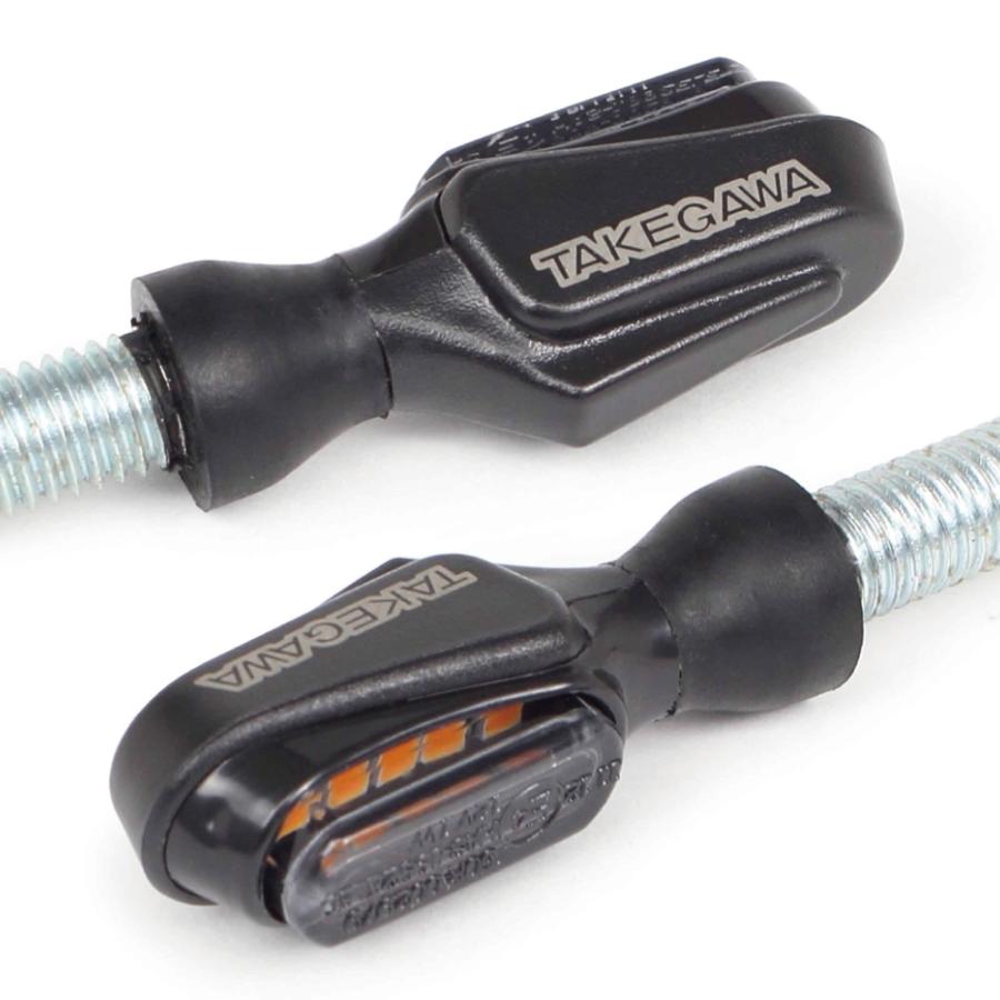 SP武川 (SPタケガワ) ストリームラインミニLEDウインカー(スモーク) 汎用DC12V(2個セット) 05-08-0713