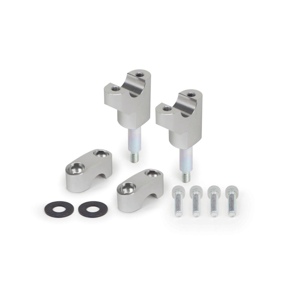 SP武川 (SPタケガワ) アジャストハンドルクランプ(シルバー) モンキー125(JB02/03/05)GROM(JC61/75/92) 06-02-0094