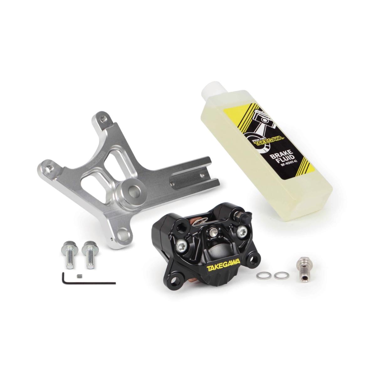 SP武川 (SPタケガワ) アルミビレット2POTキャリパーリアセット(ブラック) モンキー125(JB02・03・05) 06-08-0276