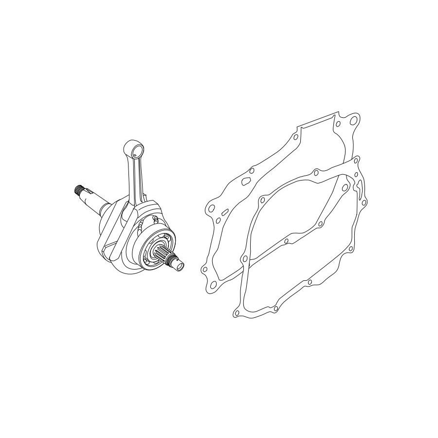 SP武川 (SPタケガワ) 48.5mmストロークUPクランクキット146cc エイプ100 APE100 CRF100F NSF100 SUPER HEAD