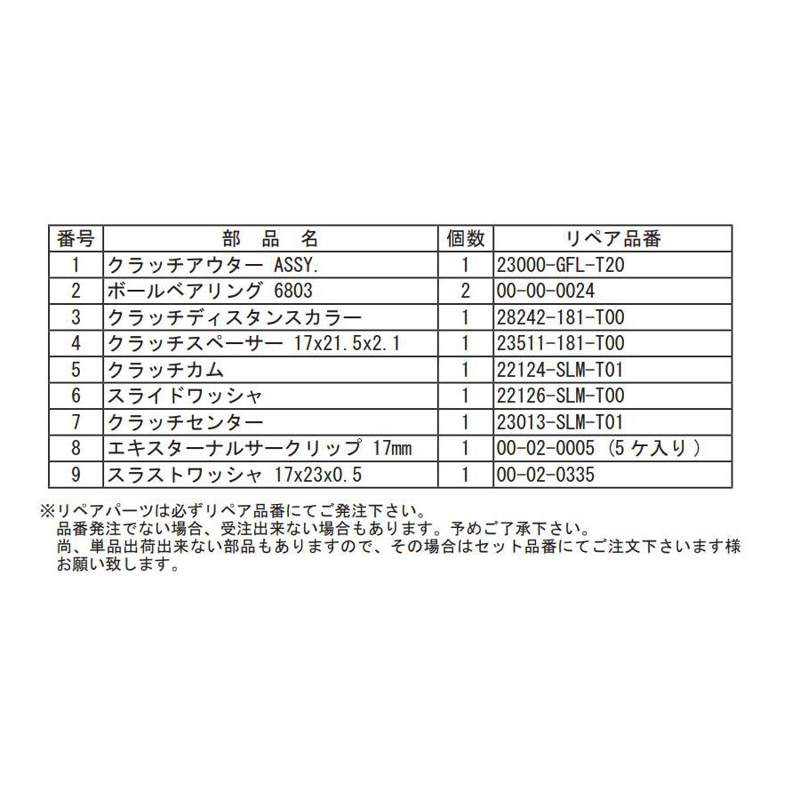 SP武川(SPタケガワ) クラッチ変換キット (スペシャルクラッチTYPE-Rスリッパー用)