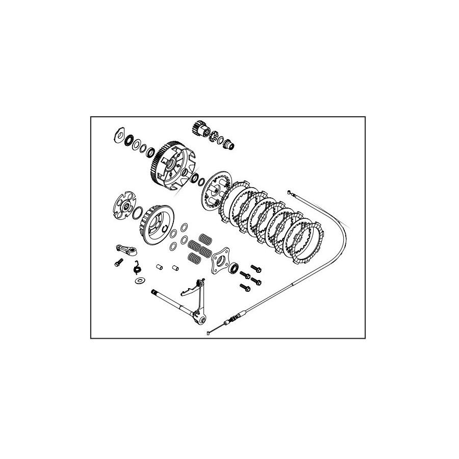 SP武川(SPタケガワ) スペシャルクラッチ スタンダードキット (スリッパークラッチ/クロス用)6Vモンキー/12V-DAX(遠心車用)