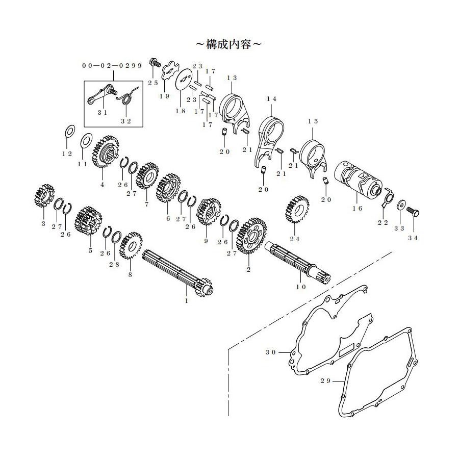 SP武川(SPタケガワ) TAF5速クロスミッションキット スーパーストリート