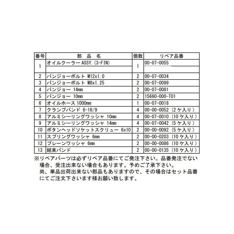 SP武川 (SPタケガワ) コンパクトクールキット (3FIN/ラバーホース)Z125PRO(BR125H-...